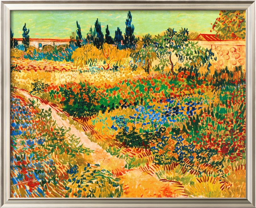 BLUHENDER GARTEN MIT PFAD - Van Gogh Painting On Canvas